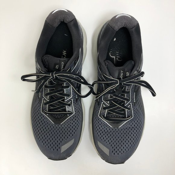 Brooks Ghost 12 Men's Size US 8.5 (D) Running Shoes Sneakers Black/Pearl/Oyster - Picture 4 of 8